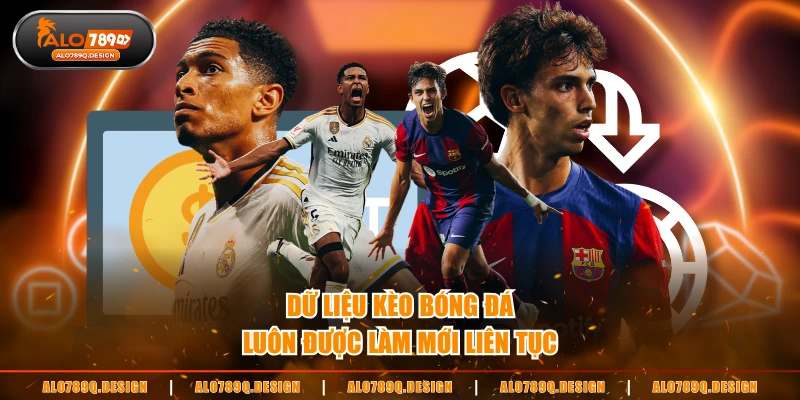 Dữ liệu kèo bóng đá luôn được làm mới liên tục